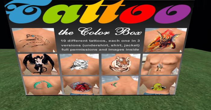 TATTOO . The Color Box . FULL PERMS
