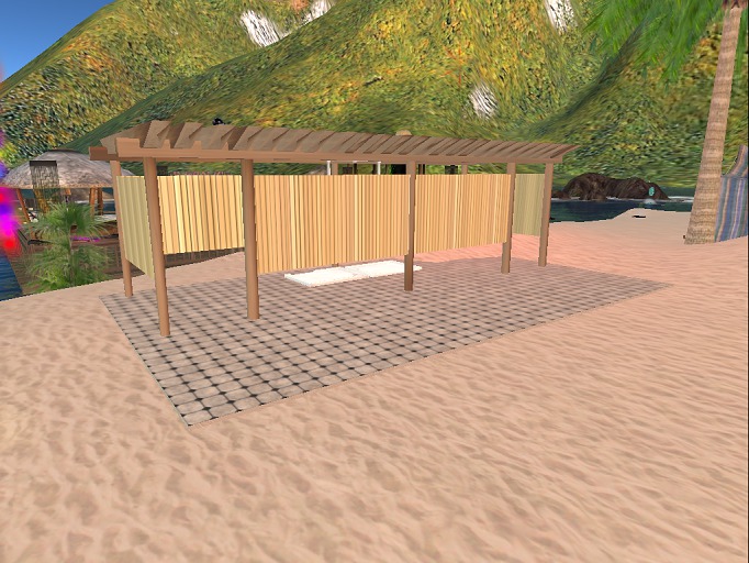 Outdoor beach showers