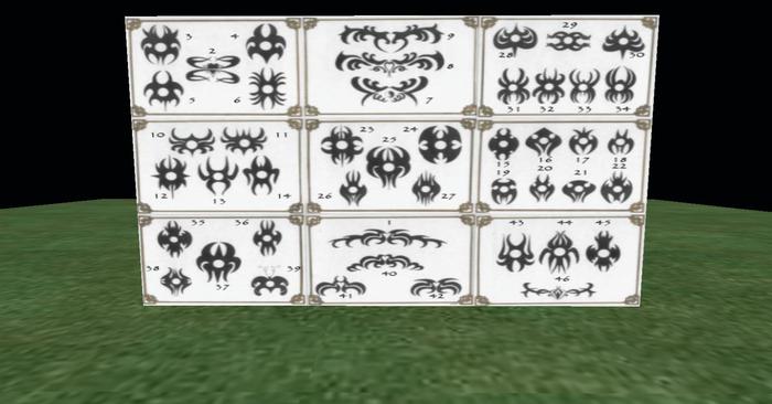 Tribal Tattoo set