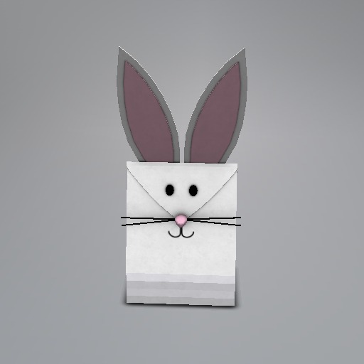 Pink Bunny Mesh Giftbag box