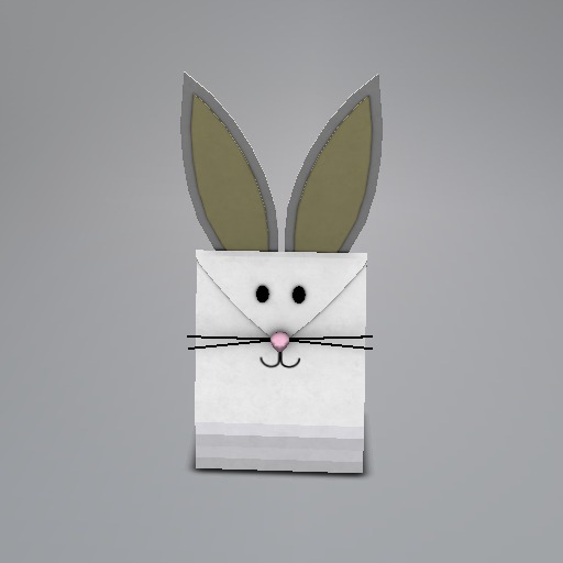 Yellow Bunny Mesh Giftbag box