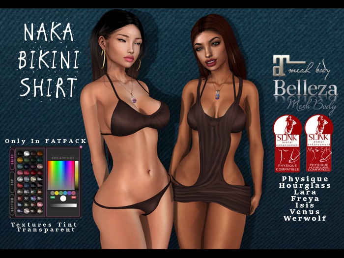 NAKA BIKINI & SHIRT #3 [Single Color]