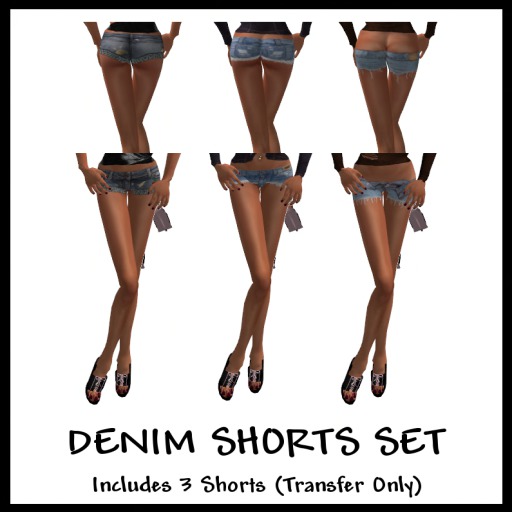 Denim Shorts Set