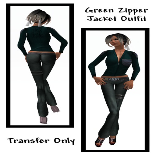 Green Zipper Jacket Outfit