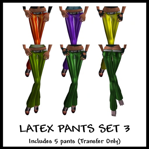 Latex Pants Set 3