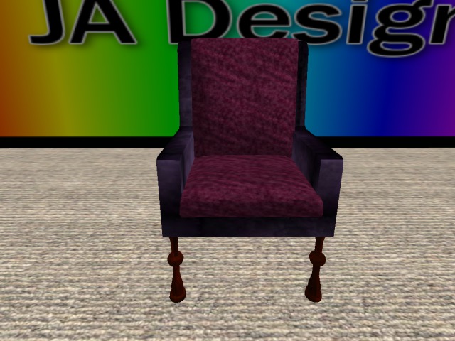 Purple Velvet Chair (boxed)