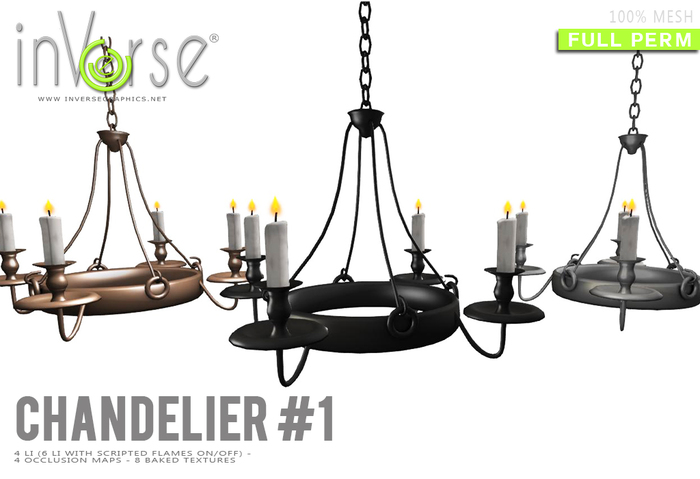 inVerseChandelier #1  MESH full permission bxd