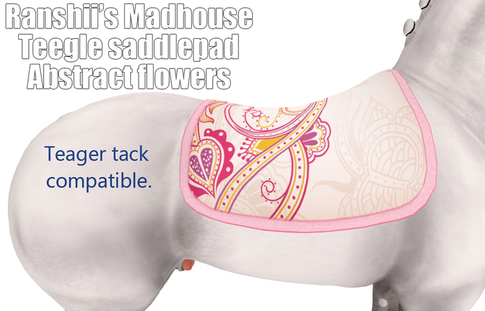 *RMH* Teegle saddlepad - Flowers 2