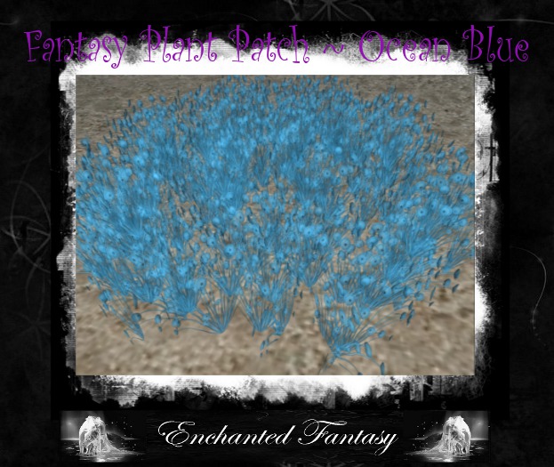 Fantasy Plant Patch ~ Ocean Blue Patch (Mesh)