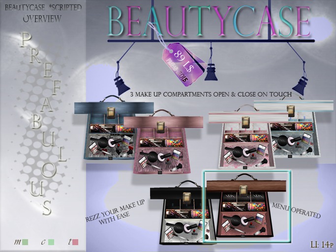 2017 Prefab-ulous *Open Beautycase Brown Leather (Li: 14p)