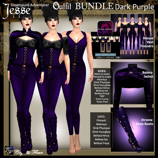 C&F Jesse Outfit Bundle - Dark PURPLE