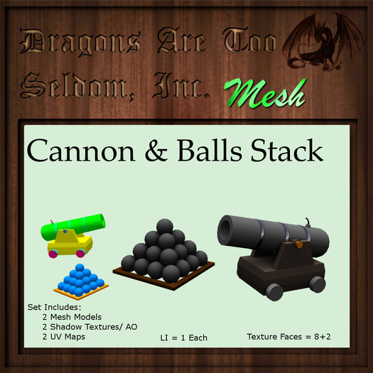 DATSI Mesh - Cannon & Balls Stack Set