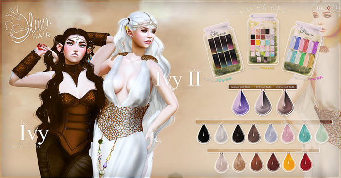 .Olive. the Ivy II Hair - Tea Stained