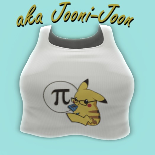 [jj] aka Jooni... Pikachu Pi Crop Top - White * piggu June