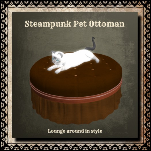 Steampunk Pet Ottoman