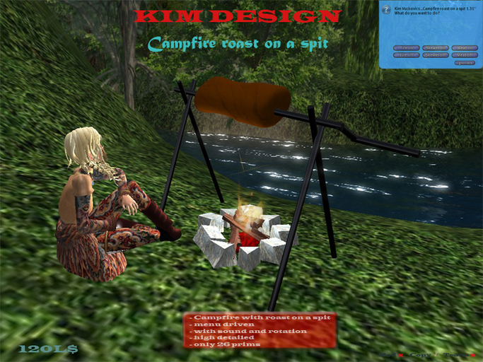 Kim Design - Campfire roast on a spit
