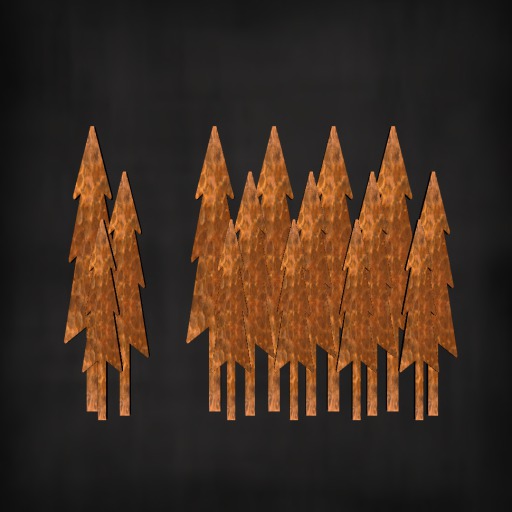 Maganda! Copper Cutouts Wall/Desk Art - Trees (Full Set)