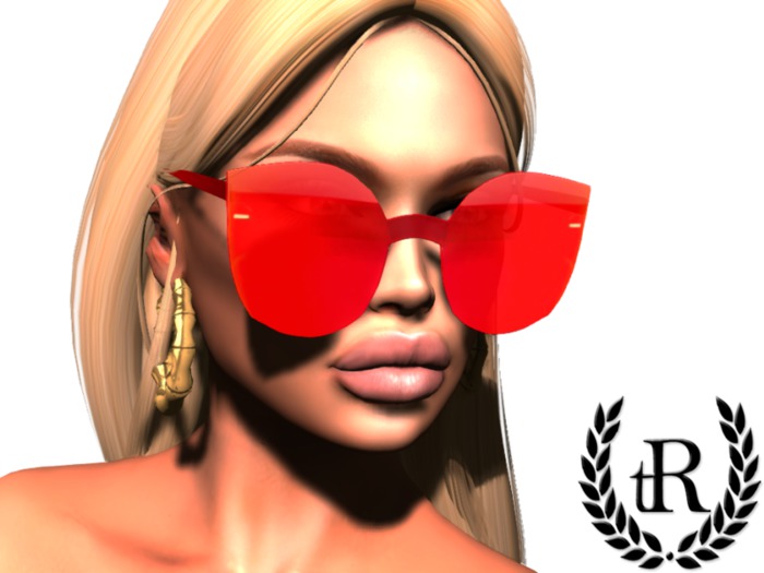 The Rove - Transparent sunglasses - Red