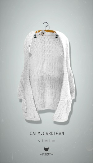-Pixicat- Calm Cardigan (White)