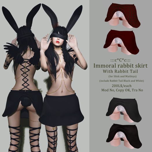 :::c*C*c:::Immoral rabbit  Black
