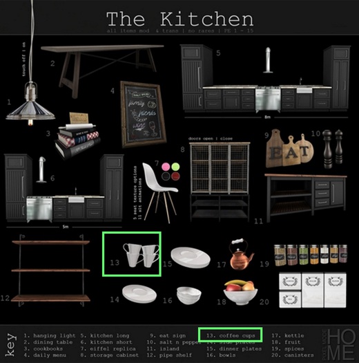 Pixel Mode - The Kitchen - Coffee Cups