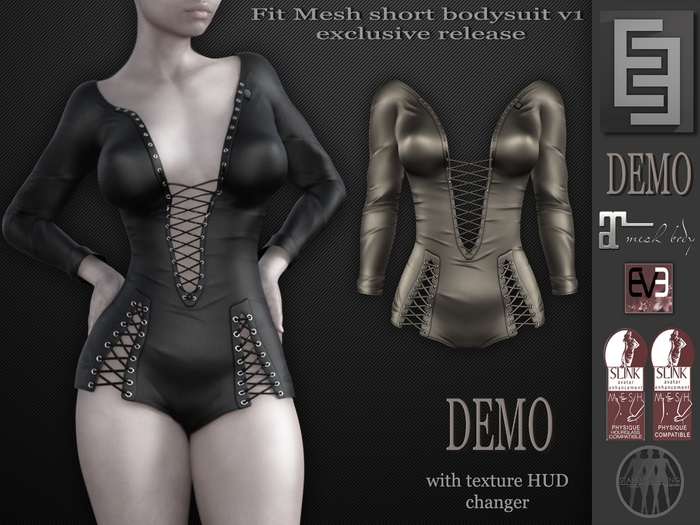 Elven Elder Fit Mesh short bodysuit v1 DEMO