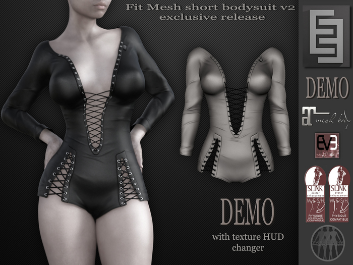 Elven Elder Fit Mesh short bodysuit v2 DEMO