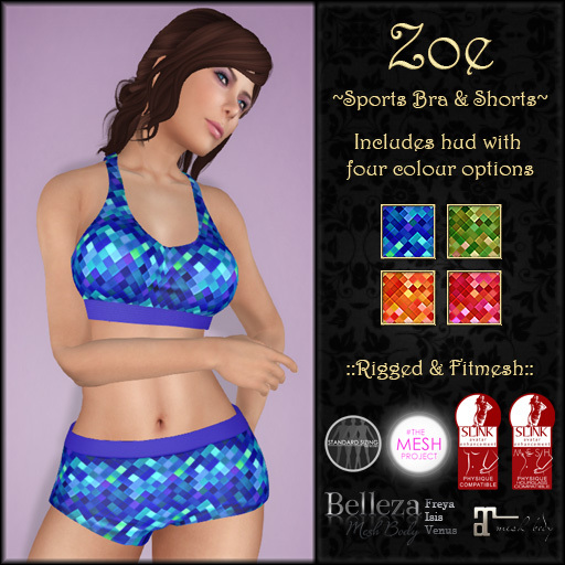 ::Chez::Kitten:: Zoe ~ Sports Bra & Shorts