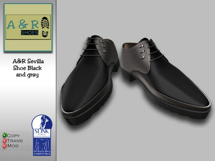 A&R Sevilla Shoe Black and gray