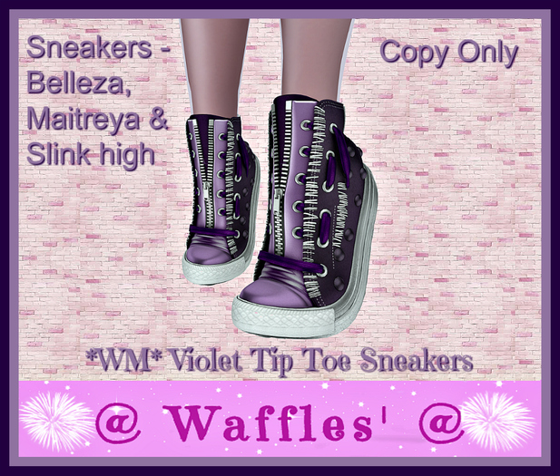 *WM* Violet Tip Toe Sneakers