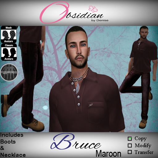 ::OBD::Bruce Maroon Shopping Bag [Wear It]