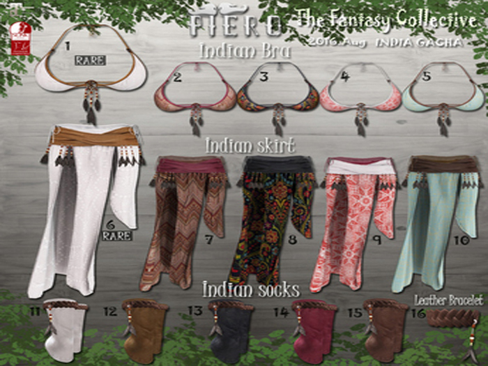 1+PIERO+Indian bura \ White \ RARE