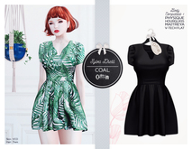 The Secret Store - Sylva Dress - Maitreya Lara, V-Tech Flatchest, Slink Physique + Hourglass - Coal