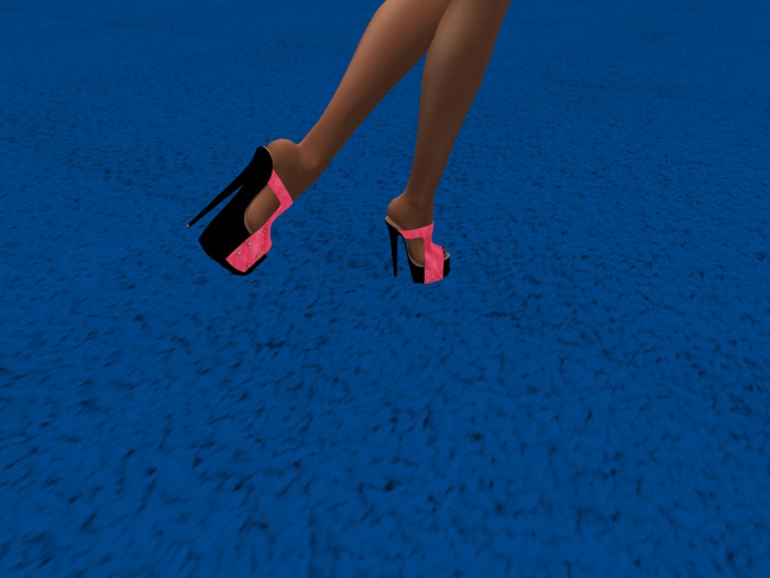Dark Pink Textured Slink High Heels