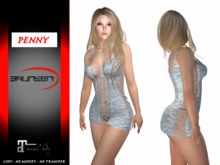 Brunsen! Mesh Dress Sexy Penny for Maitreya Lace babyblue