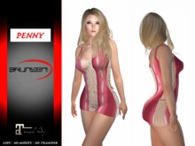 Brunsen! Mesh Dress Sexy Penny for Maitreya Latex Pink