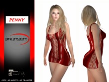 Brunsen! Mesh Dress Sexy Penny for Maitreya Red Total
