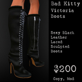 Bad Kitty Victoria Boots Black