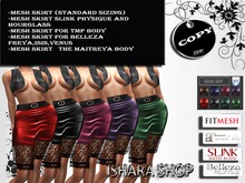 SKIRT SATIN AND  LACE  8 TEX
