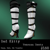 Bad Kitty Venessa Boots White