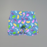 Blue Jelly Bean Owl Mesh Child Shorts box