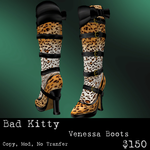 Bad Kitty Venessa Boots Leopard