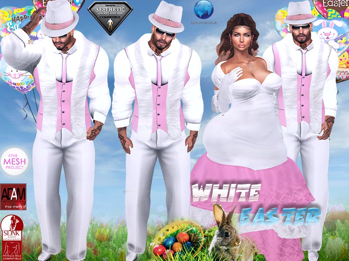 {RC} White Easter Suits