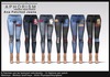 !aphorism! ana patched jeans sl
