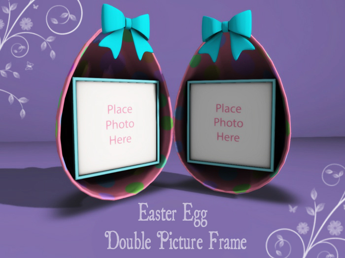 Easter Egg Double Picture Frame