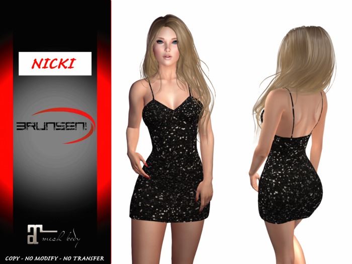 Brunsen! Mesh Dress Sexy Nicki for Maitreya Night