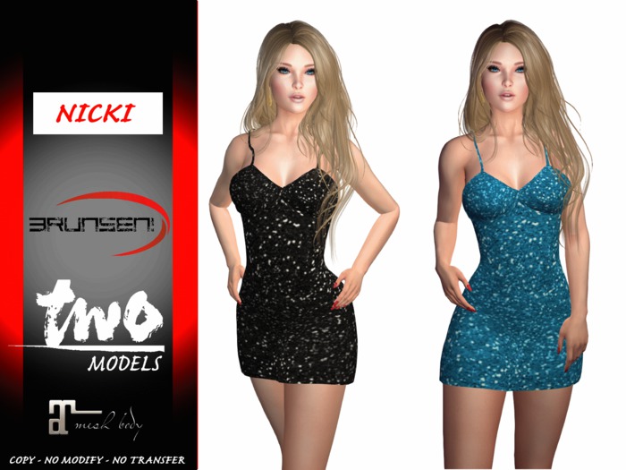 Brunsen! Mesh Dress Sexy Nicki for Maitreya Night & Sky