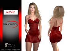 Brunsen! Mesh Dress Sexy Nicki for Maitreya Red Lux
