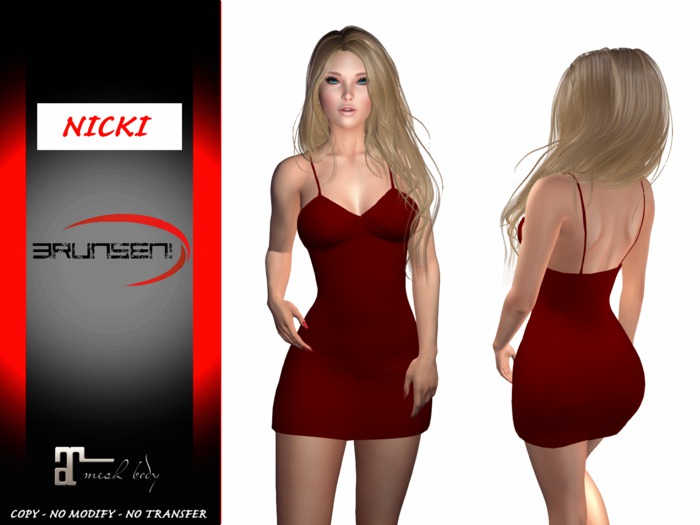 Brunsen! Mesh Dress Sexy Nicki for Maitreya Love