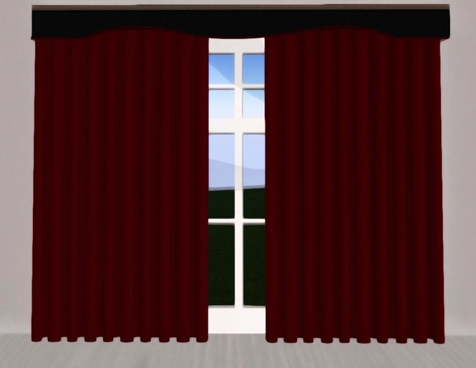 0005415 Mesh Curtain Red